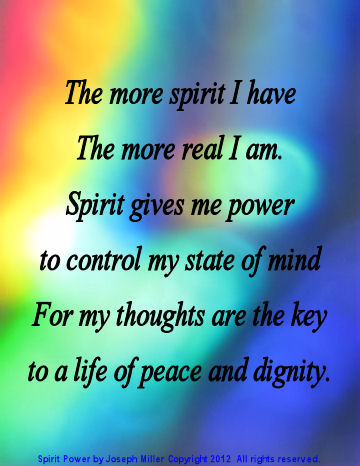 spirit power poem image